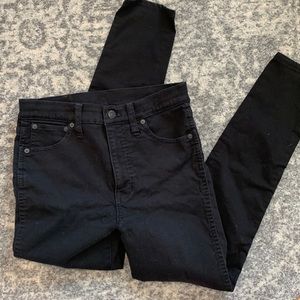 Madewell 10” High Riser Skinny Skinny in Black